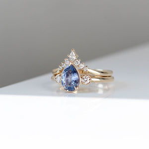 1.21ct Blue Lagoon Pear Sapphire Ring - Yuliya Chorna Jewellery
