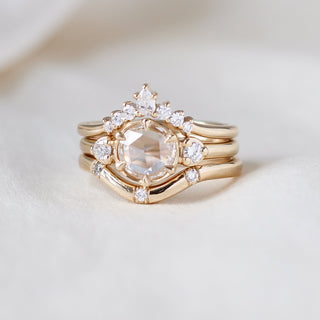 round diamond wedding ring set