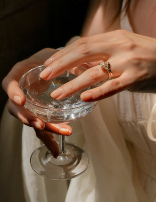 Engagement and wedding rings 