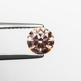 0.70ct 5.51x5.48x3.62mm GIA SI1 Fancy Deep Orangy Pink Round Brilliant 🇦🇺 24147-01
