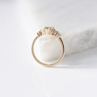 Folia Marquise Cut Champagne Diamond Ring profile view