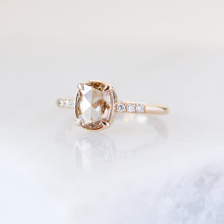 Oval Cut Diamond Ring quarter view