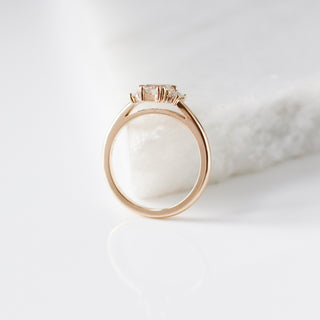 1.00ct Trilogy Emerald Cut Champagne Diamond Ring