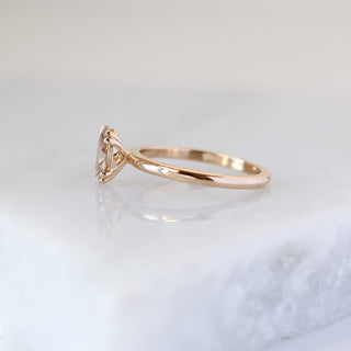 Oval Cut Diamond Ring side view