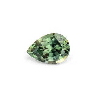Green pear cut sapphire
