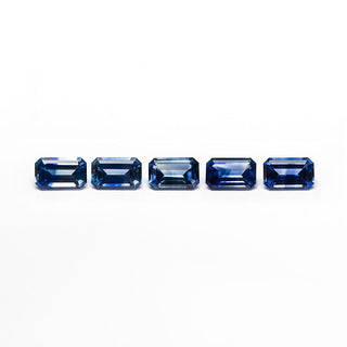 2.25cttw 5pc 5.5x3.5mm Cut Corner Rectangle Step Cut Sapphires 27722-01