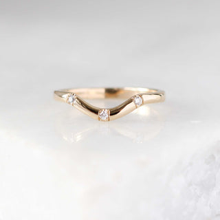 Three diamond contour band front view