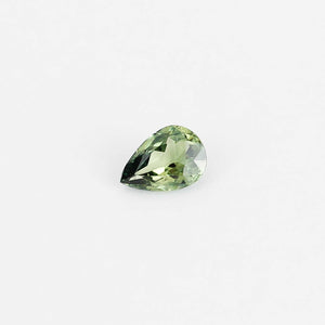 Pear shaped green sapphire