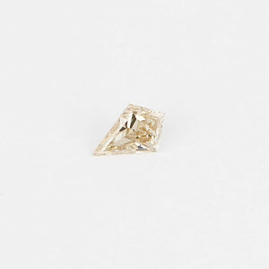 Kite shaped champagne diamond front view