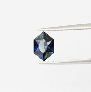 1.02ct Hexagon Teal Sapphire