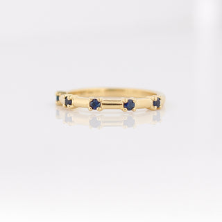 Cassiopeia Blue Sapphire Band