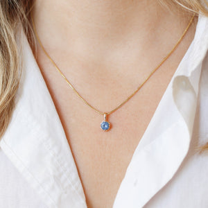 Around The World Blue Sapphire Necklace