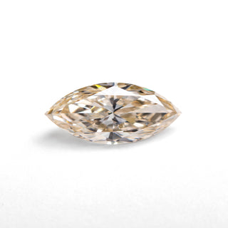 Champagne marquise cut diamond on white background