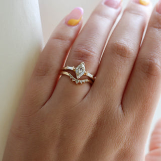 Champagne Lozenge Diamond Ring - Yuliya Chorna Jewellery