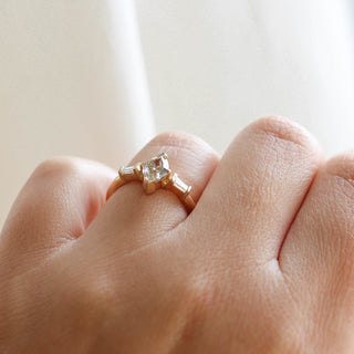 Champagne Lozenge Diamond Ring - Yuliya Chorna Jewellery