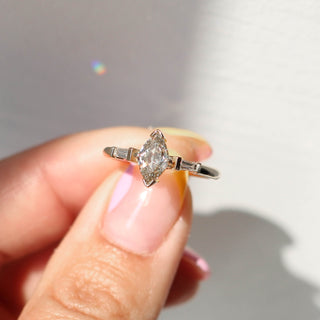 Champagne Lozenge Diamond Ring - Yuliya Chorna Jewellery