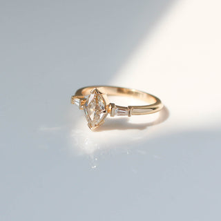 Champagne Lozenge Diamond Ring - Yuliya Chorna Jewellery