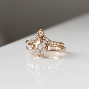Champagne Lozenge Diamond Ring - Yuliya Chorna Jewellery