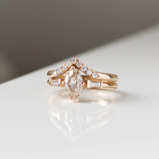 Champagne Lozenge Diamond Ring - Yuliya Chorna Jewellery