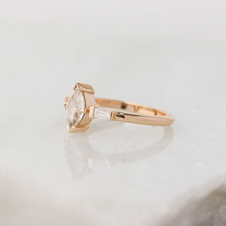 Champagne Lozenge Diamond Ring - Yuliya Chorna Jewellery