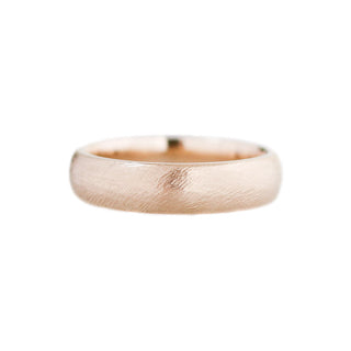 Classic Textured Ring in Yellow Gold front view