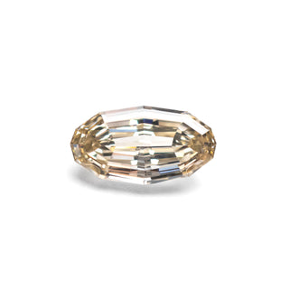 Geo oval step cut champagne diamond 