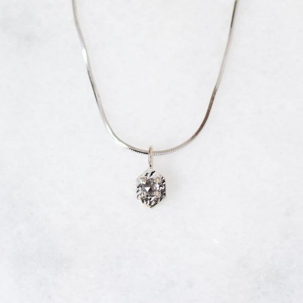 Hexagon Diamond Necklace
