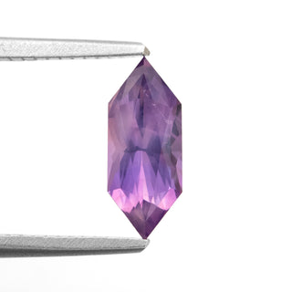 Hexagon cut purple pink sapphire