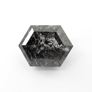 Hexagon salt and pepper diamond on side