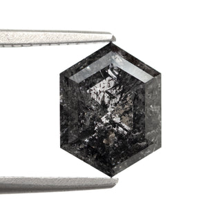 Hexagon salt and pepper diamond tweezers