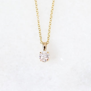 Round Lab Diamond Necklace
