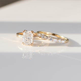 Deco White Lab Diamond Band