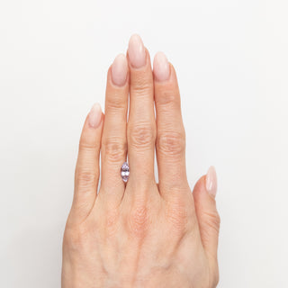 Marquise Cut Light Lavender Sapphire on hand