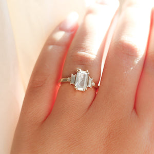 Misceo Emerald Cut Diamond Ring