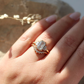 Misceo Emerald Cut Diamond Ring