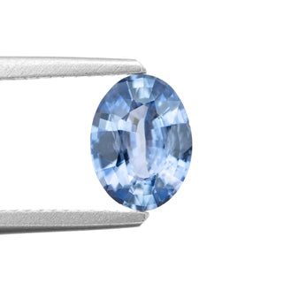 Oval Brilliant Cut Light Blue Sapphire