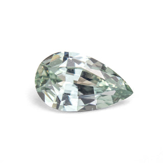 Pear brilliant cut mint green sapphire