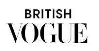 British Vogue logo in black and white