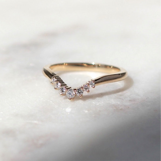 Small sahara diamond band quarter view