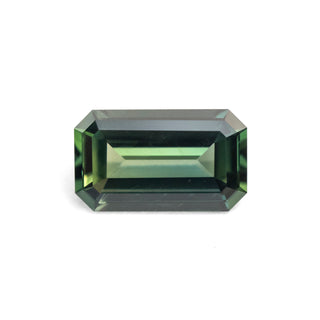 1.01ct Emerald Cut Green Sapphire