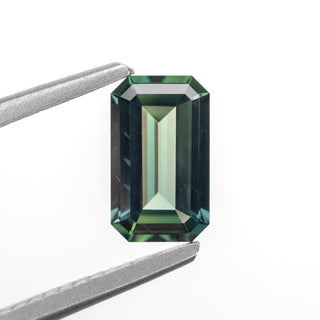 1.01ct Emerald Cut Green Sapphire