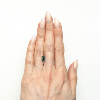1.01ct Emerald Cut Green Sapphire