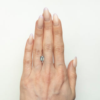 1.10ct Emerald Cut Light Blue Sapphire