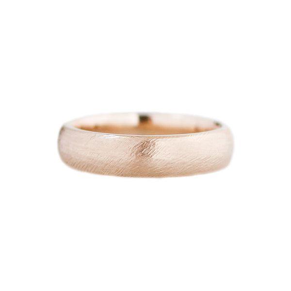 Classic Textured Band in Yellow Gold - ready to ship - Yuliya Chorna Jewellery