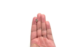 Oval champagne diamond held on hand video