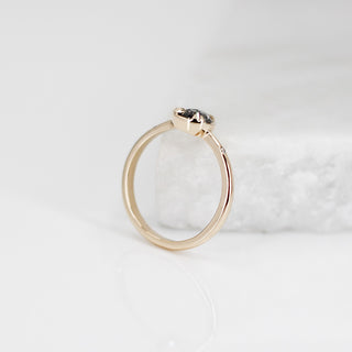 0.73ct Zaria Salt & Pepper Diamond Ring - ready to ship - Yuliya Chorna Jewellery