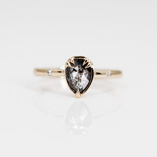 0.73ct Zaria Salt & Pepper Diamond Ring - ready to ship - Yuliya Chorna Jewellery