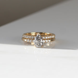 1.01ct Phoenix Rising Pear Diamond Ring - ready to ship - Yuliya Chorna Jewellery