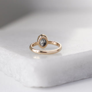 1.09ct Black Swan Oval Diamond Ring - ready to ship - Yuliya Chorna Jewellery