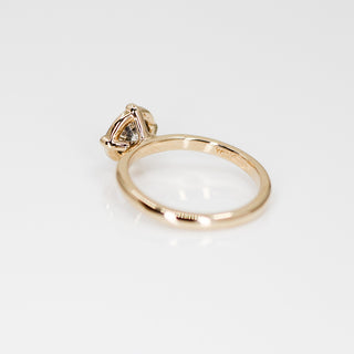 1.13ct Round Salt & Pepper Diamond Around The World Ring - ready to ship - Yuliya Chorna Jewellery